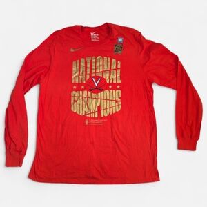Nike UVA 2019 NCAA Men's Basketball National Champions Long Sleeve Tee